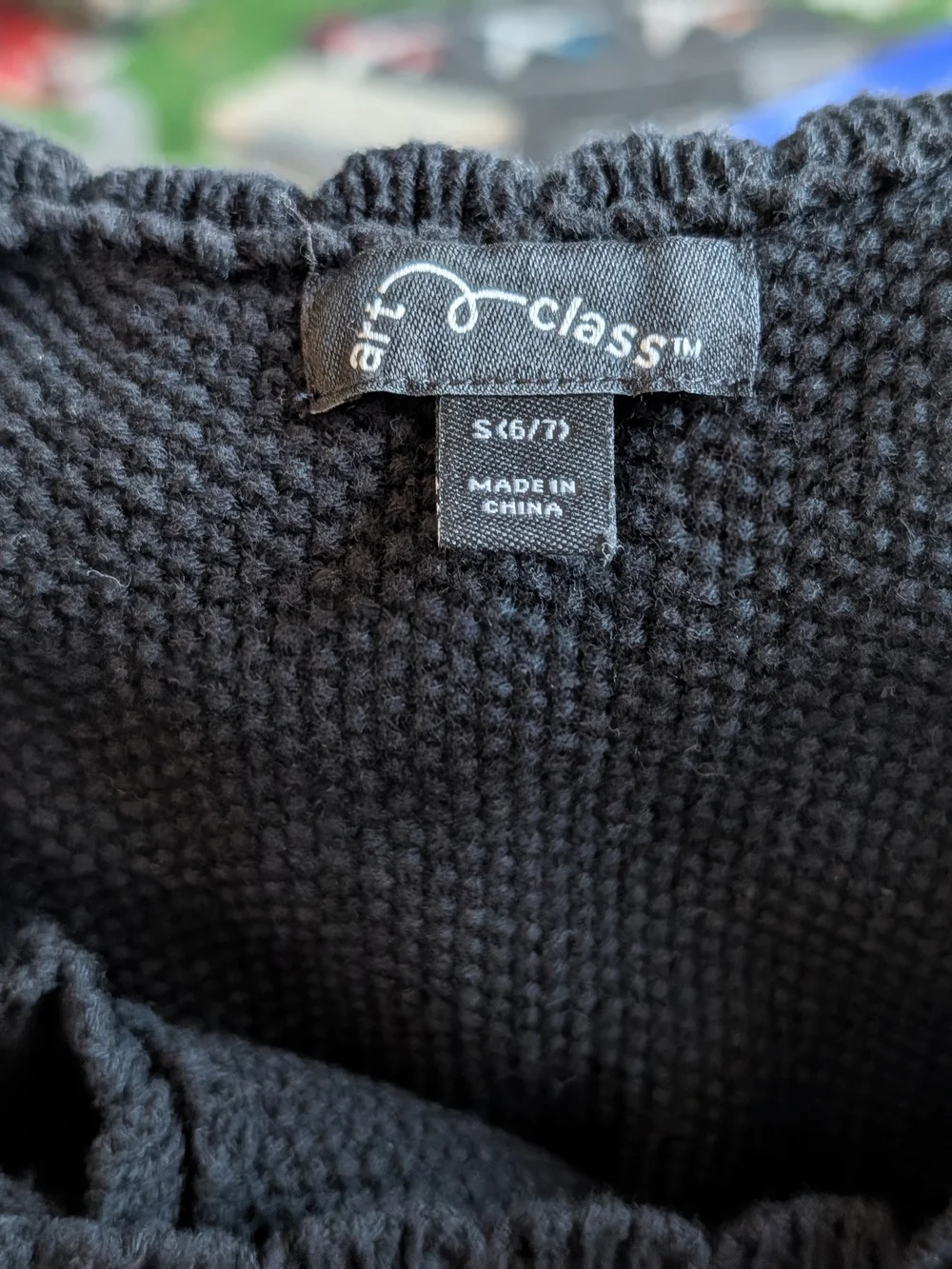 art class waffle knit